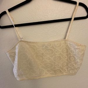 Earthbound L cropped lace tank!